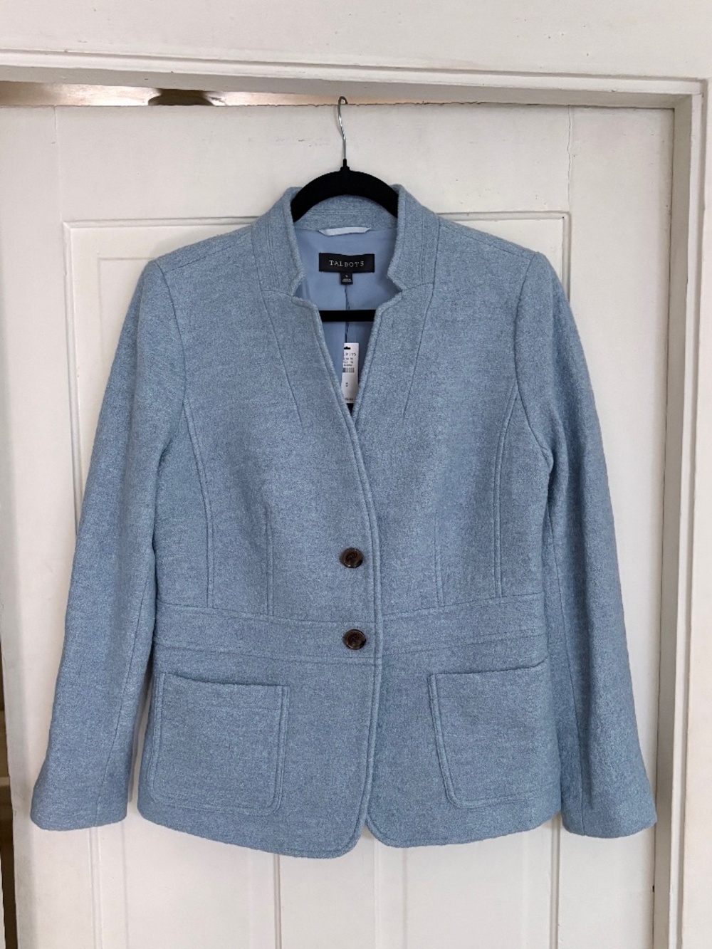 Talbots Blue Wool Blazer Jacket - 6, NWT